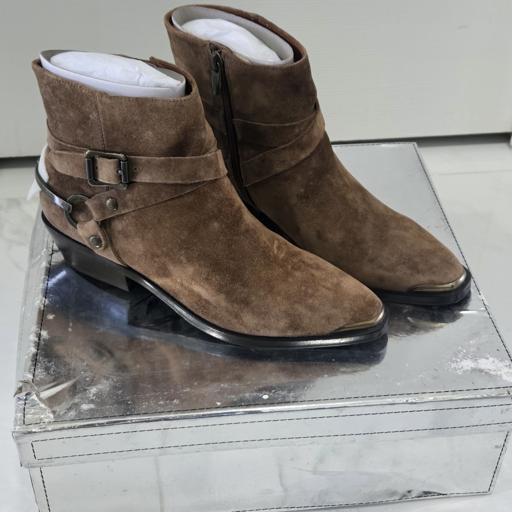 Sigerson Morrison Womens Jade Rovere Natural Ankle Boots EUR 38 (2019456) - Picture 3 of 13